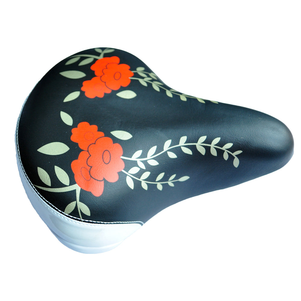 Сідло Baisike 159 біло-коричневе 260x150мм, з замком