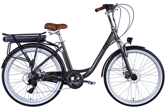 Велосипед з електроприводом 26" AL Dorozhnik eRUBY DD FR рама-17" 36B 13А*г 500Вт мокрий асфальт 2026