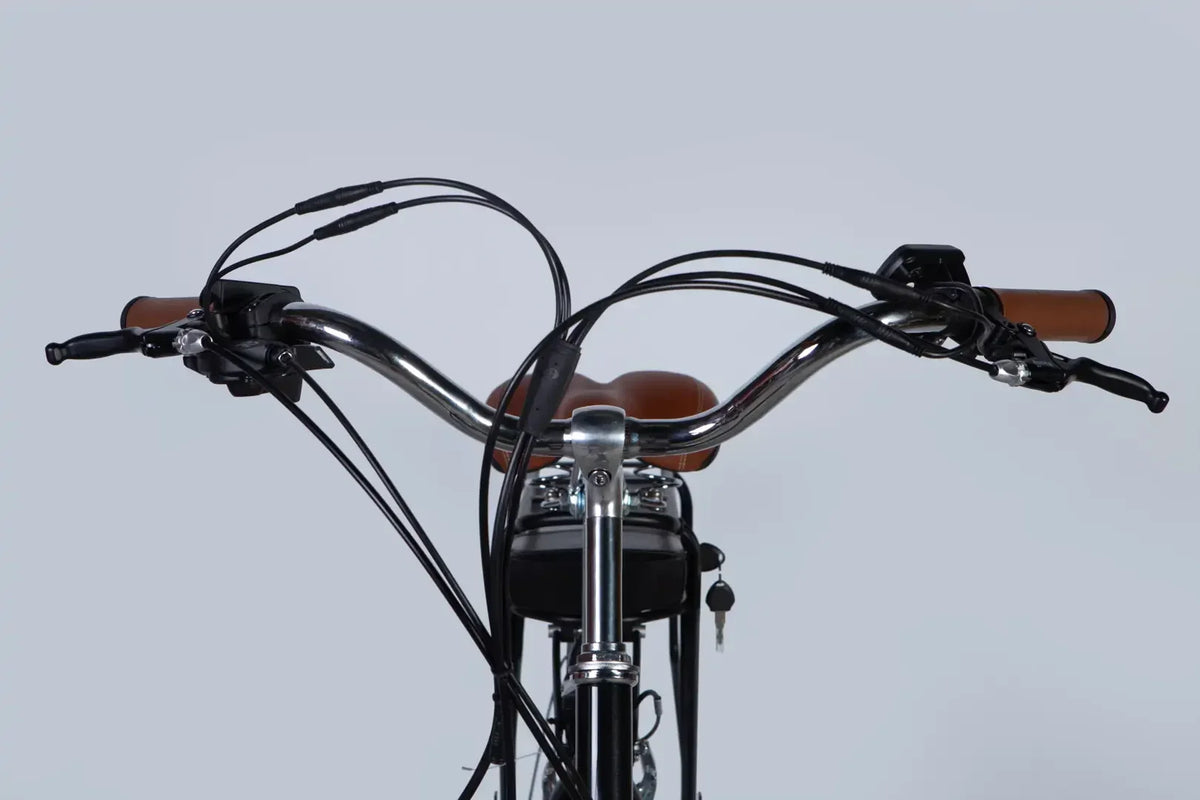 Велосипед з електроприводом 28" ST Dorozhnik eRETRO Vbr FR рама-19" 36B 12.5А*г 500Вт чорний YS 768 2025