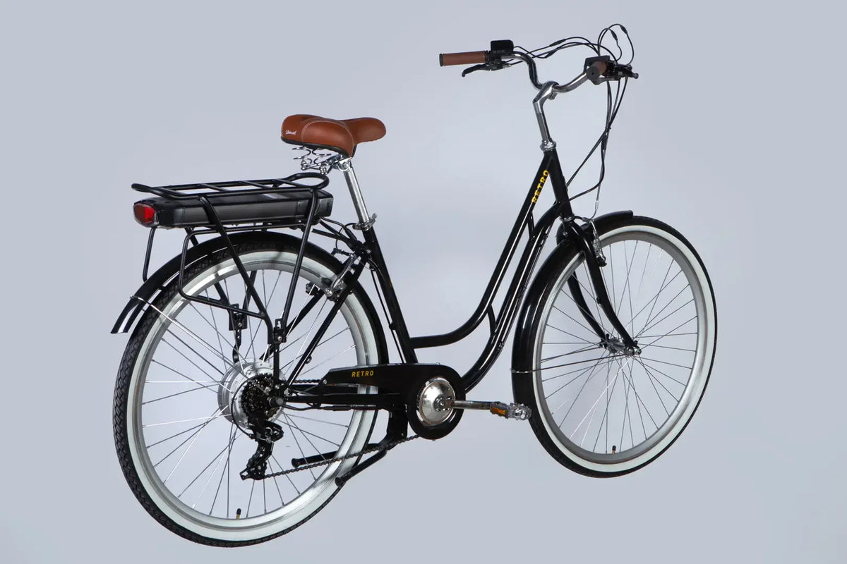 Велосипед з електроприводом 28" ST Dorozhnik eRETRO Vbr FR рама-19" 36B 12.5А*г 500Вт чорний YS 768 2025
