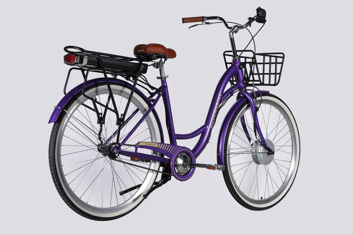 Велосипед з електроприводом 28" ST Dorozhnik eAQUAMARINE BH рама-19" 36B 13А*г 500Вт фіолетовий з кошиком 2026