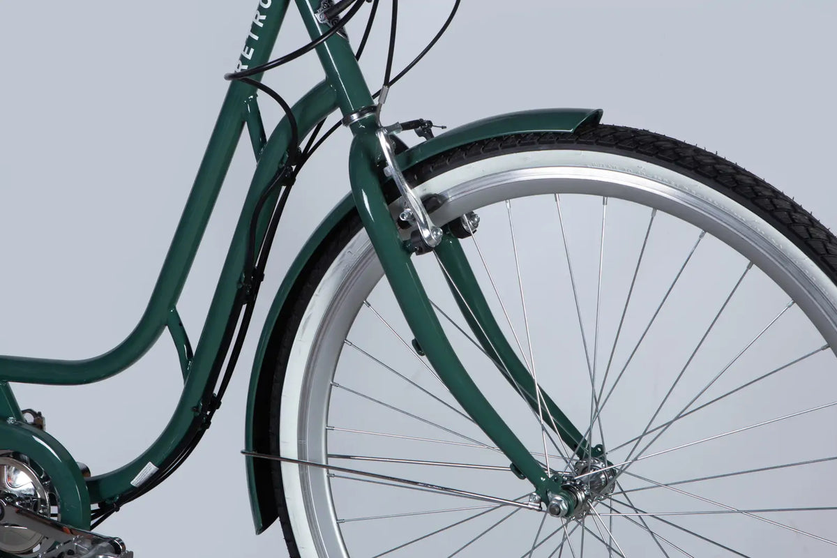 Велосипед уцінений з електроприводом 28" ST Dorozhnik eRETRO Vbr FR рама-19" 36B 13А*г 500Вт зелено-сірий 2026