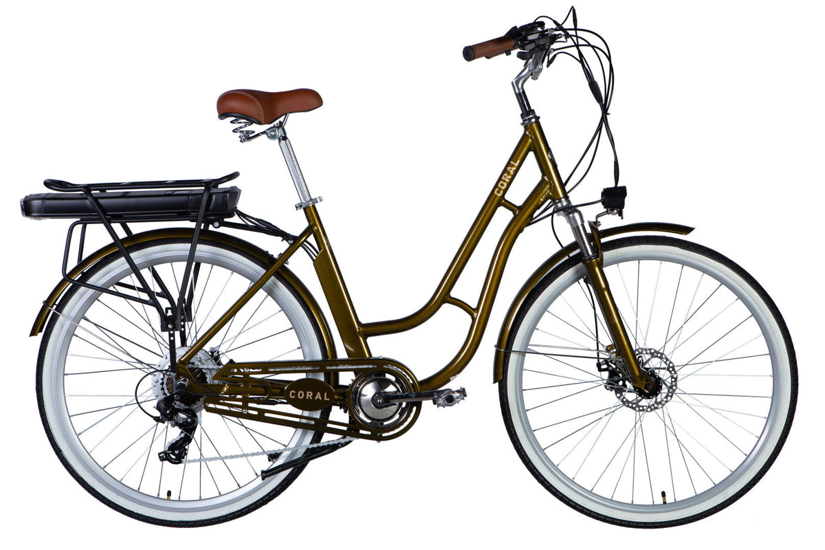 Велосипед з електроприводом 28" AL Dorozhnik eCORAL DD FR рама-19" 48B 13А*г 500Вт бронзовий 2026