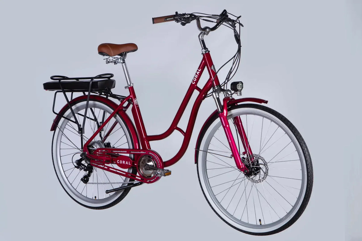 Велосипед з електроприводом 28" AL Dorozhnik eCORAL DD FR рама-19" 48B 13А*г 500Вт рубіновий 2026