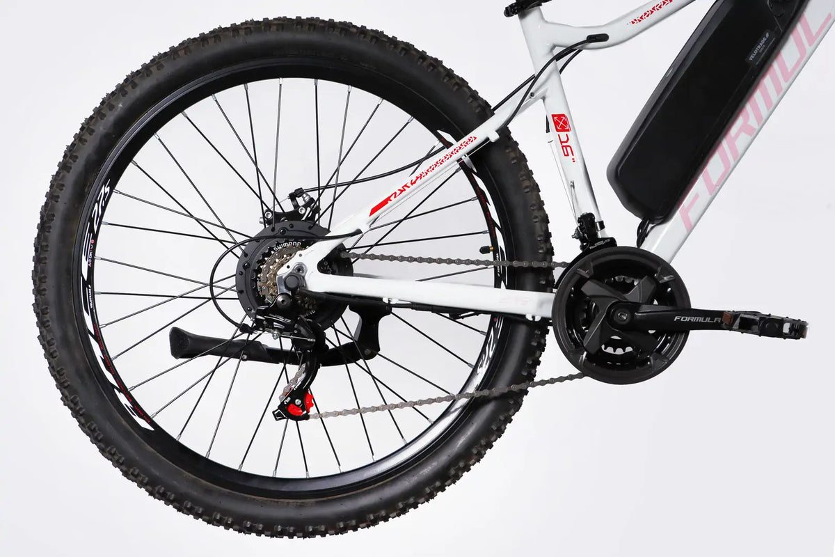 Велосипед з електроприводом 27.5" AL Formula eALPINA DD FR рама-17" 36B 12.5А*г 500Вт біло-рожевий 2026