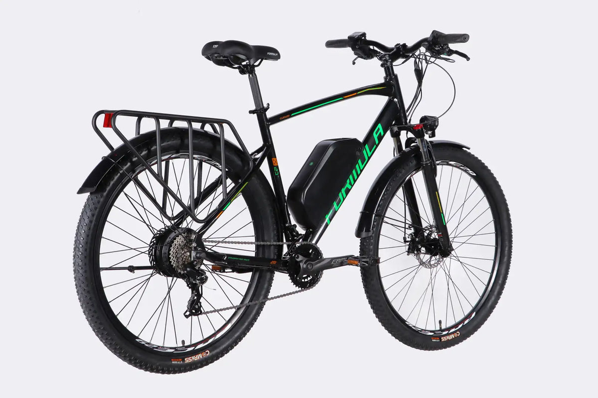 Велосипед з електроприводом 29" AL Formula eCURSOR MAN DD CS рама-21" 48B 17.5А*г 500Вт чорно-зелений 2026