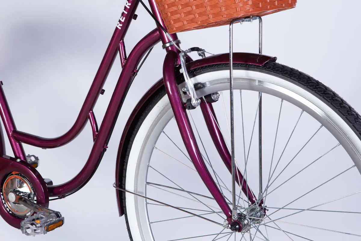 Велосипед ST 28" Dorozhnik RETRO PH рама-19" малиновий 2026