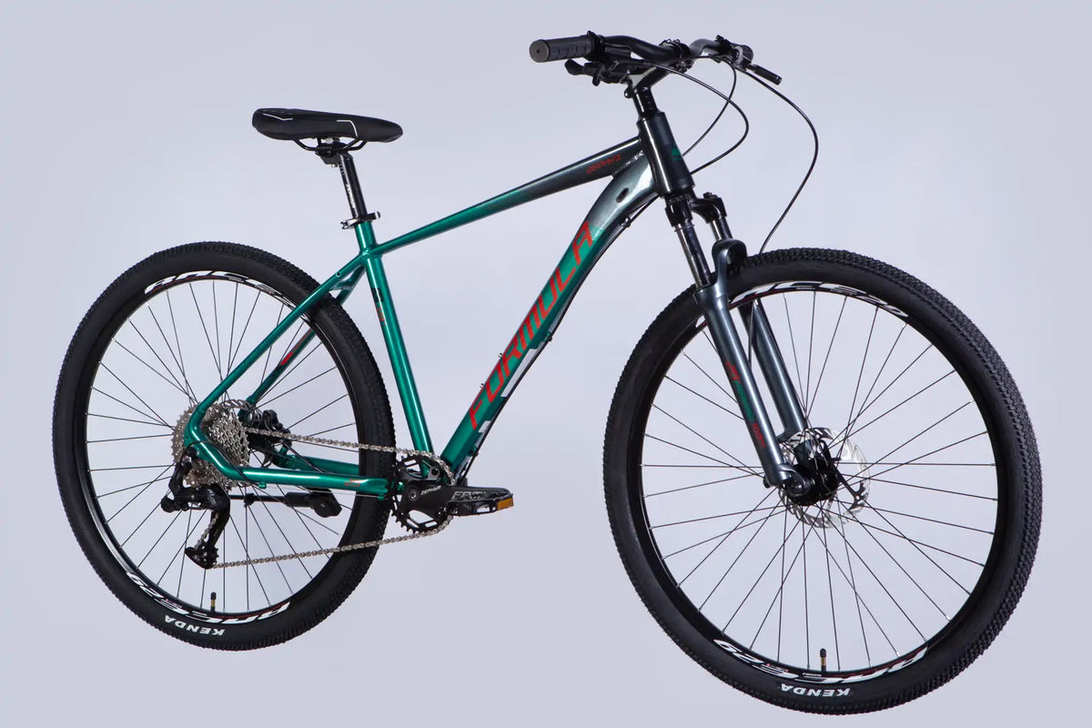 Велосипед AL 29" Formula ZEPHYR 1.0 HDD рама-19" темно-сріблястий з зеленим 2026