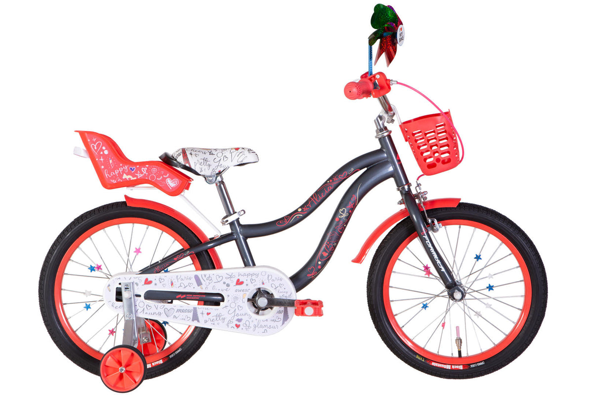 Велосипед ST 18" Formula Kid ALICIA BH рама-9" сірий з білим та кораловим 2026