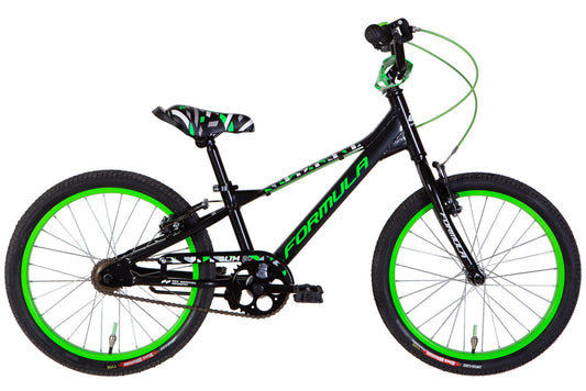 Велосипед AL 20" Formula Kid SLIM BH рама-10" чорний з зеленим 2026