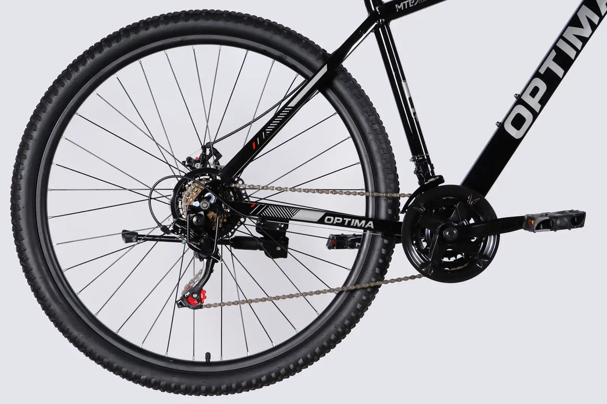 Велосипед AL 29" Optima . DD FR рама-19" чорний з червоним 2026 (в мішку)