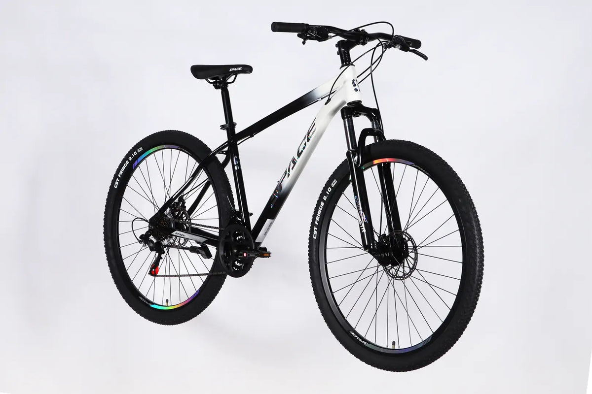 Велосипед ST 27.5" SPACE MARS DD FR рама-17" чорний з білим 2026